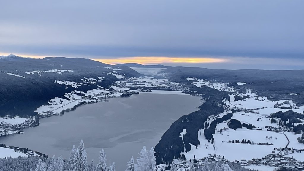 Photo de la Vallée de Joux en hiver 2021