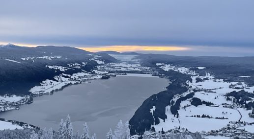 Photo de la Vallée de Joux en hiver 2021